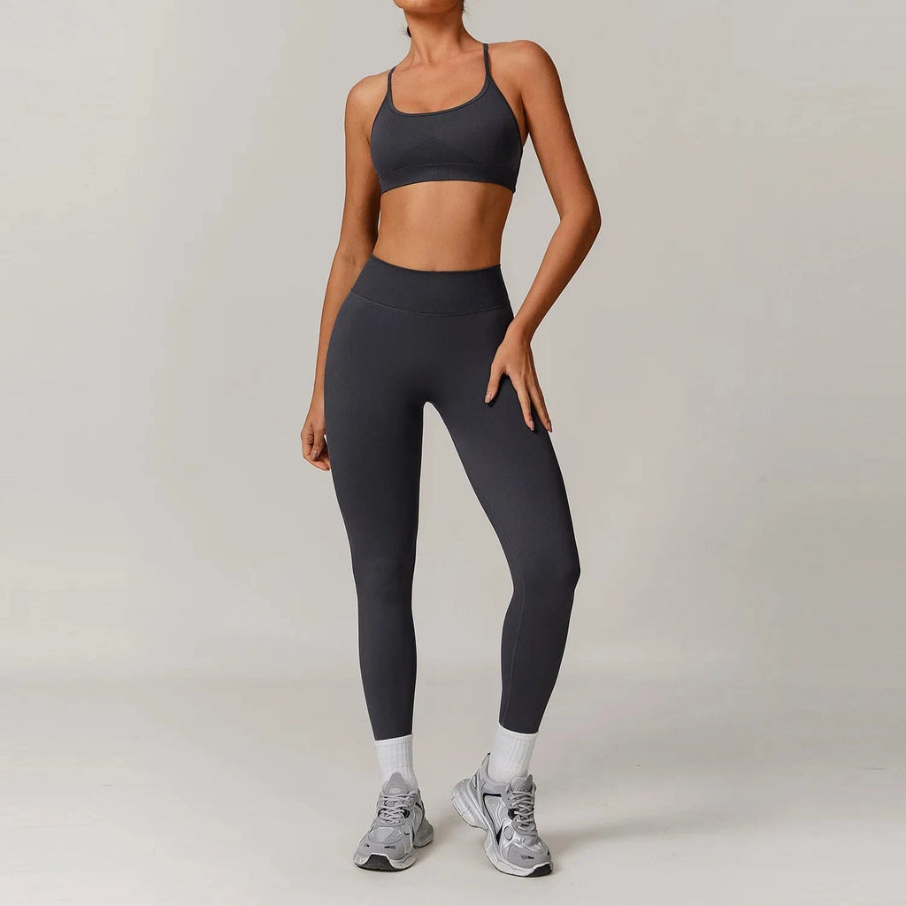 Seamless Yoga Set Women 2 - 3 Piece - ShalayeFashion