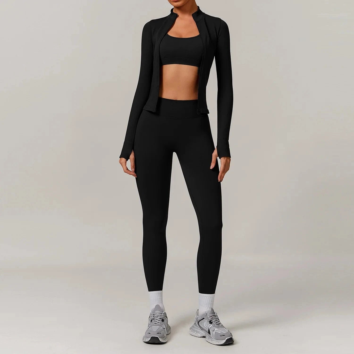 Seamless Yoga Set Women 2 - 3 Piece - ShalayeFashion