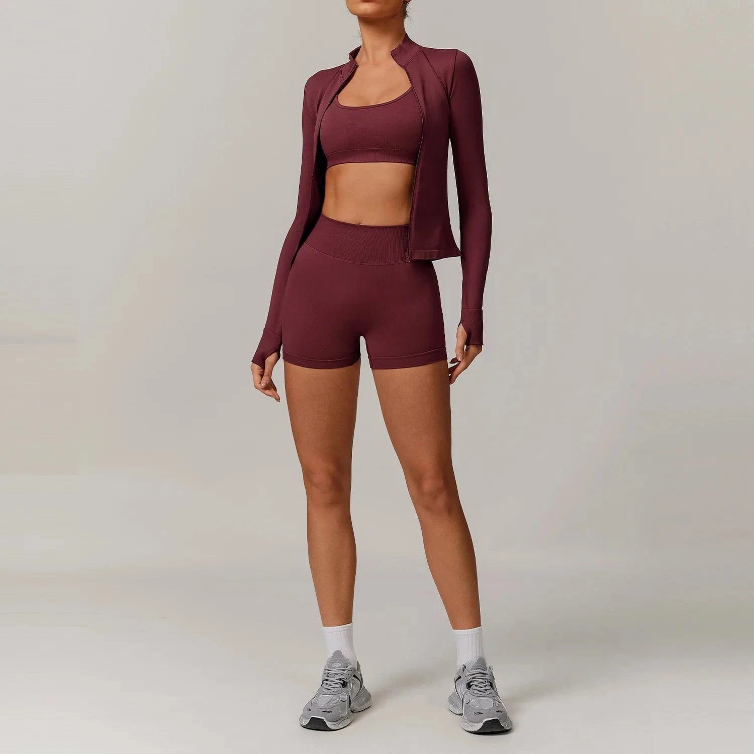 Seamless Yoga Set Women 2 - 3 Piece - ShalayeFashion