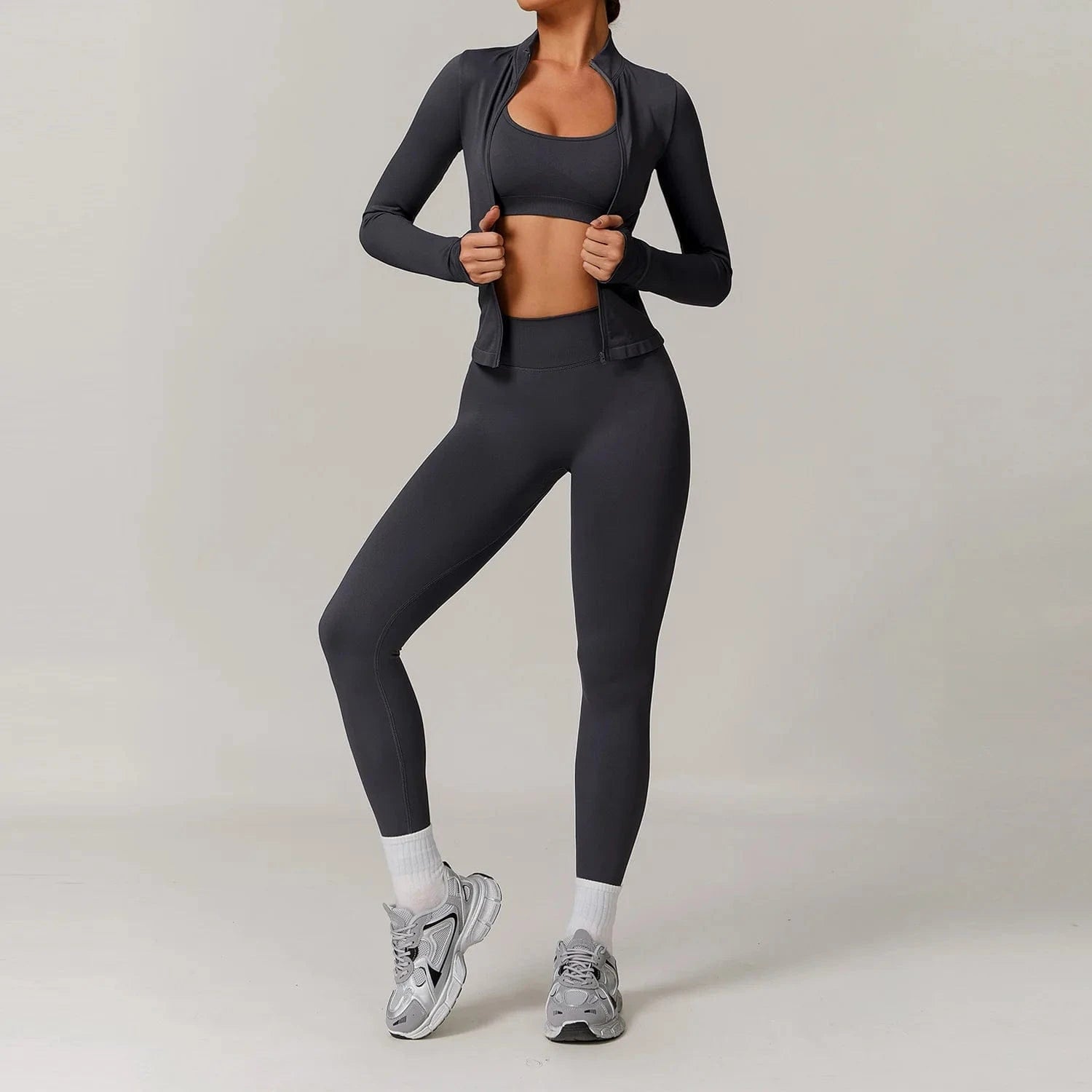 Seamless Yoga Set Women 2 - 3 Piece - ShalayeFashion
