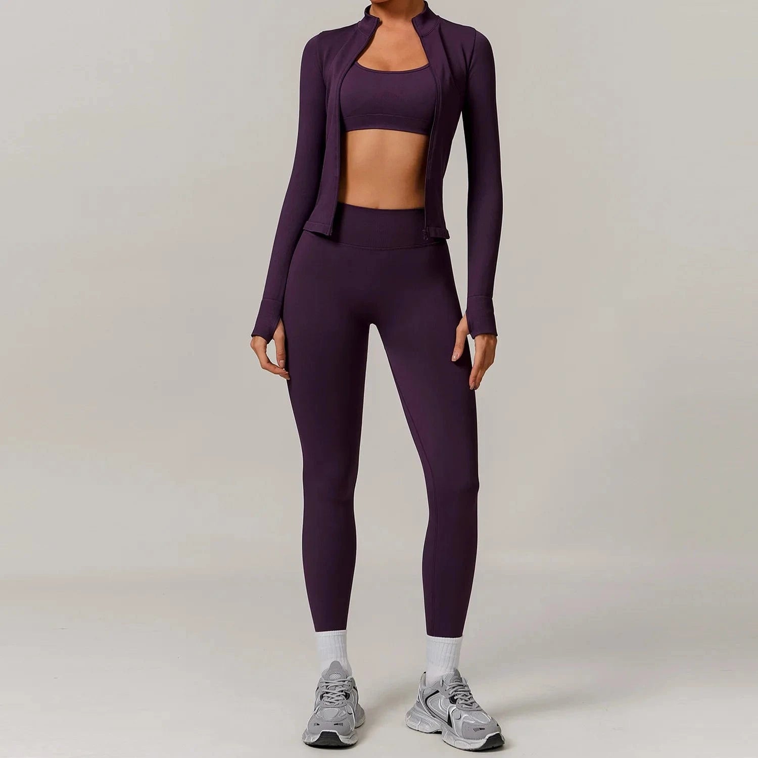 Seamless Yoga Set Women 2 - 3 Piece - ShalayeFashion