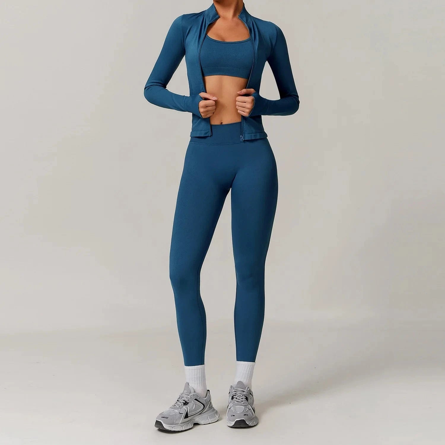 Seamless Yoga Set Women 2 - 3 Piece - ShalayeFashion