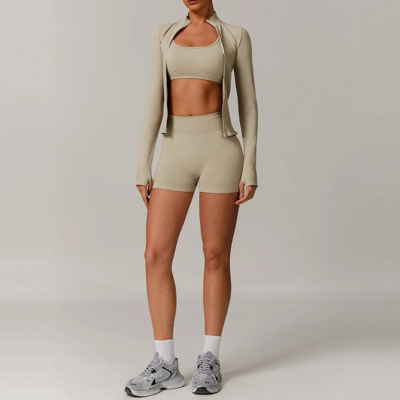 Seamless Yoga Set Women 2 - 3 Piece - ShalayeFashion