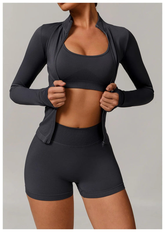 Seamless Yoga Set Women 2 - 3 Piece - ShalayeFashion