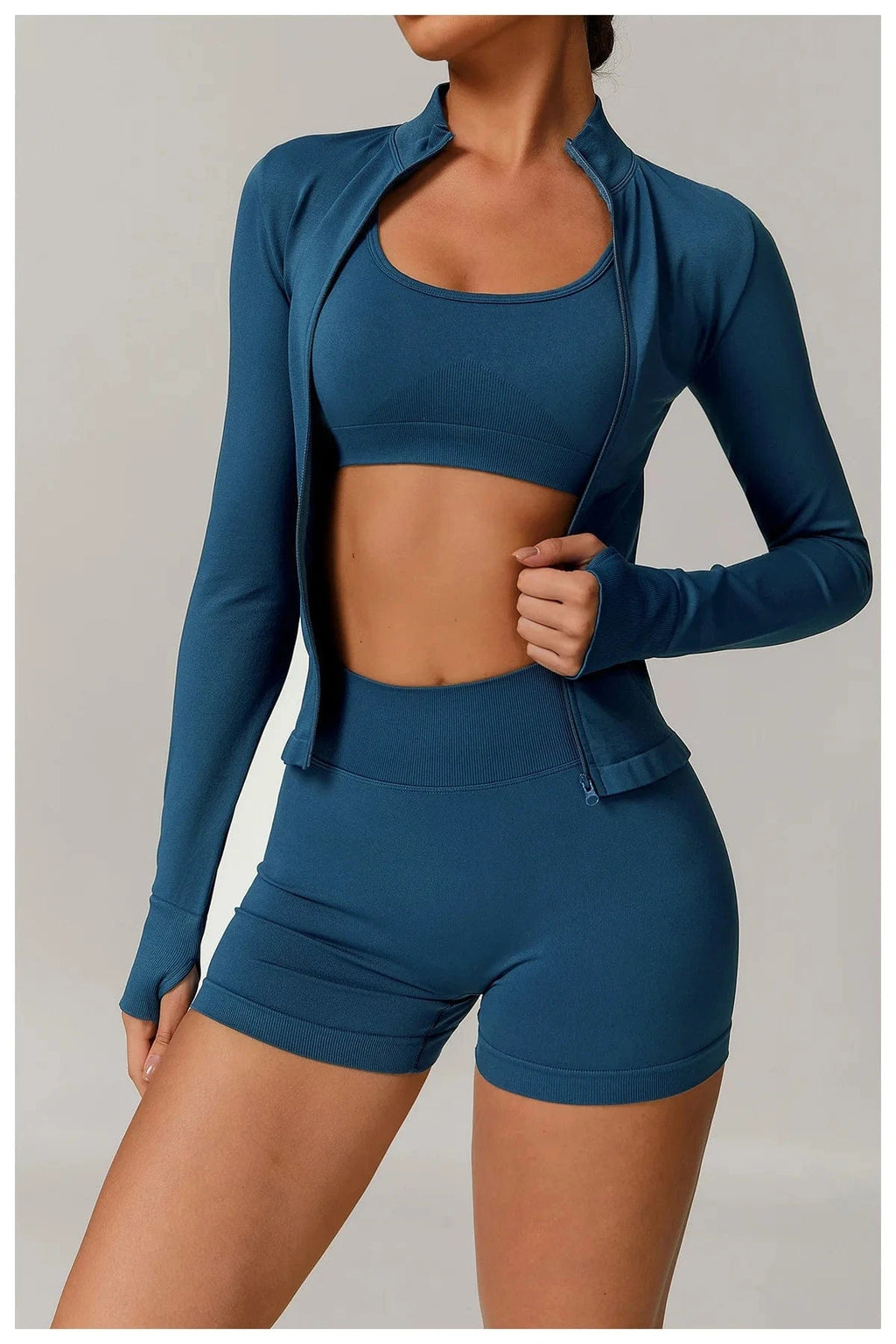 Seamless Yoga Set Women 2 - 3 Piece - ShalayeFashion