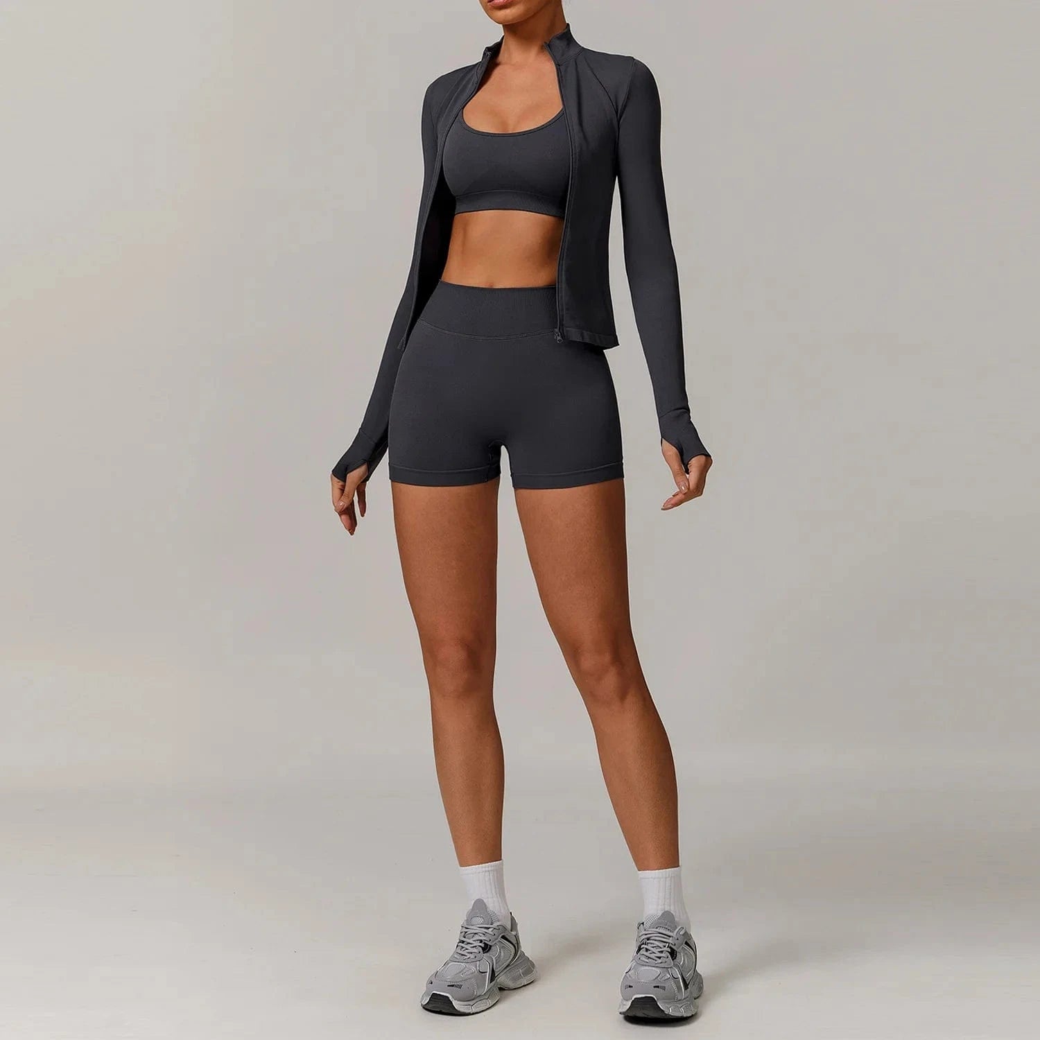 Seamless Yoga Set Women 2 - 3 Piece - ShalayeFashion