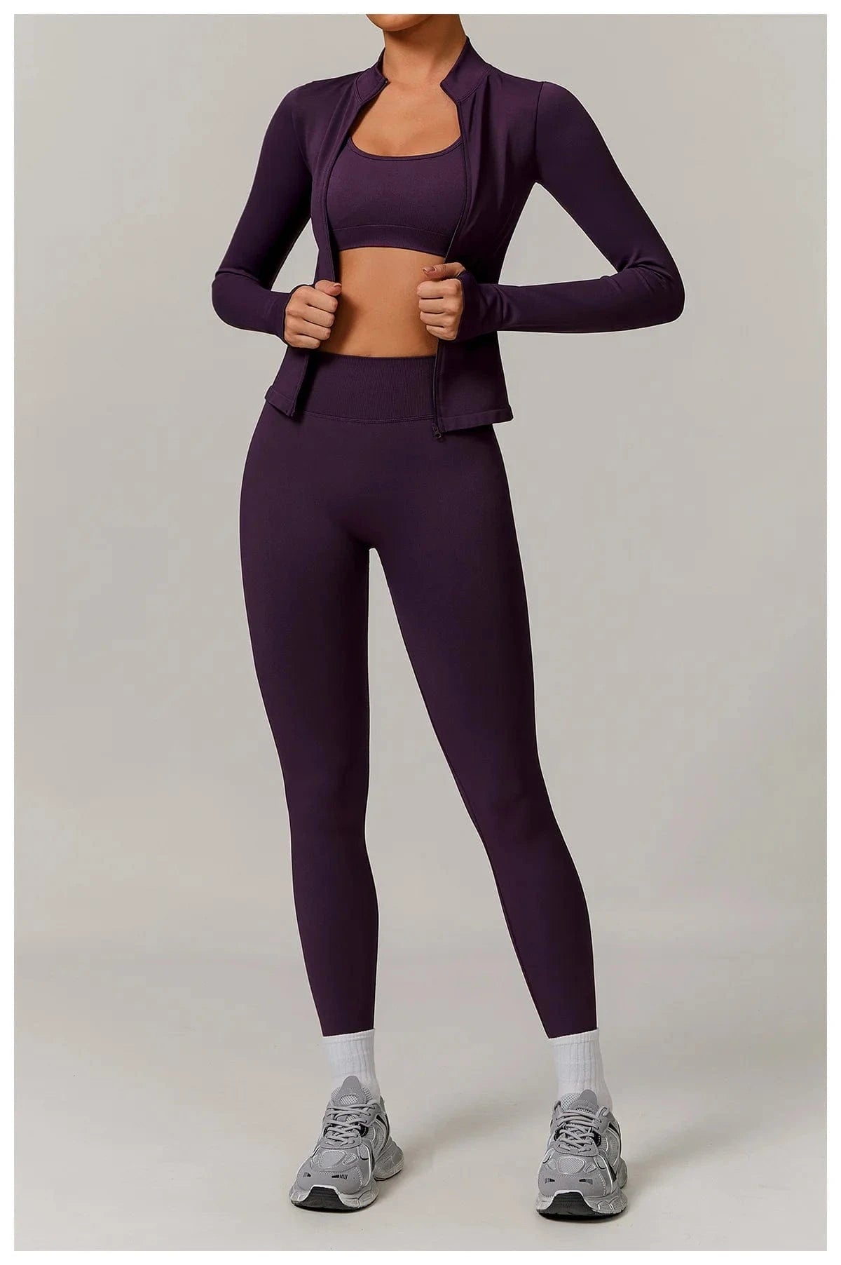 Seamless Yoga Set Women 2 - 3 Piece - ShalayeFashion