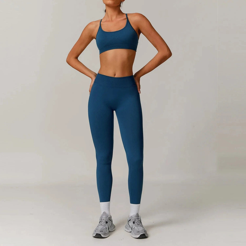 Seamless Yoga Set Women 2 - 3 Piece - ShalayeFashion