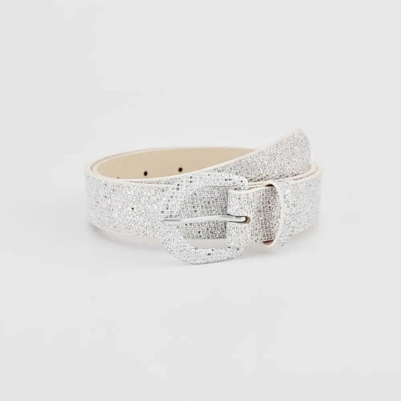 Sequin PU Leather Belt - ShalayeFashion