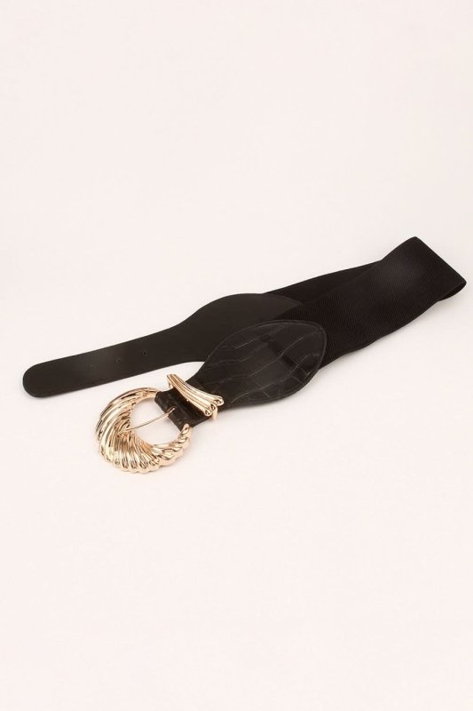 Shell Alloy Buckle Elastic Belt - ShalayeFashion