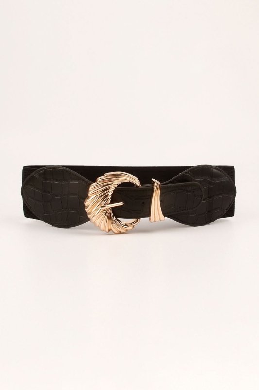 Shell Alloy Buckle Elastic Belt - ShalayeFashion