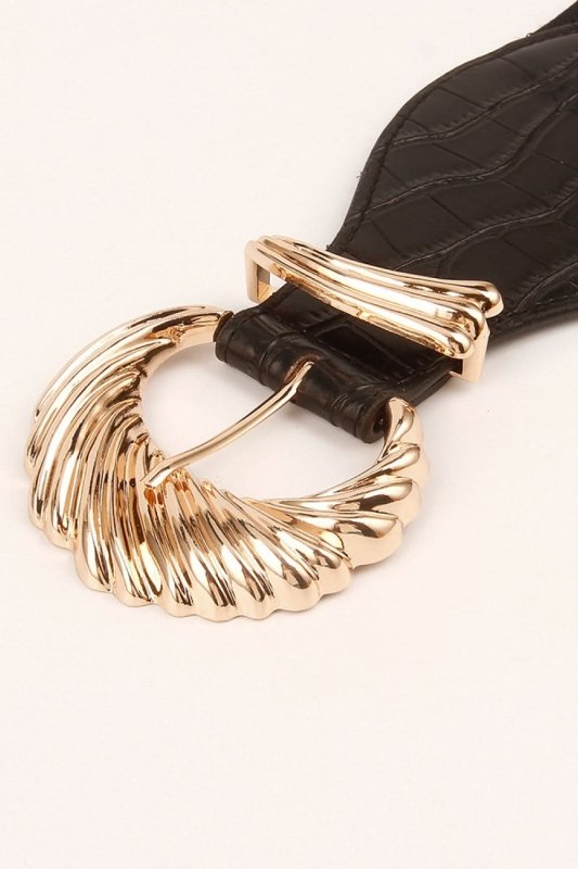 Shell Alloy Buckle Elastic Belt - ShalayeFashion