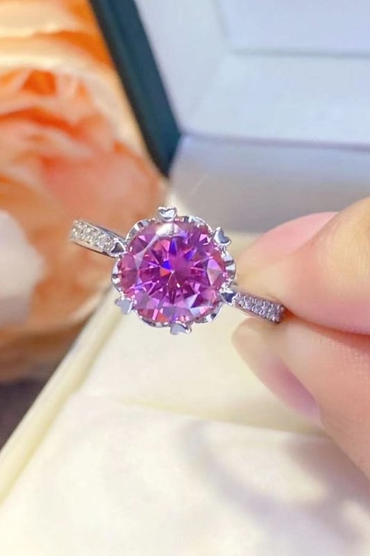 Shining For You 2 Carat Moissanite 925 Sterling Silver Ring - ShalayeFashion