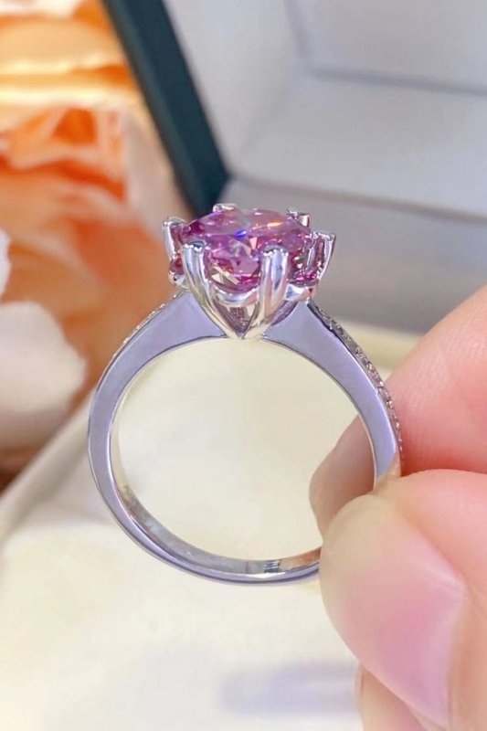 Shining For You 2 Carat Moissanite 925 Sterling Silver Ring - ShalayeFashion