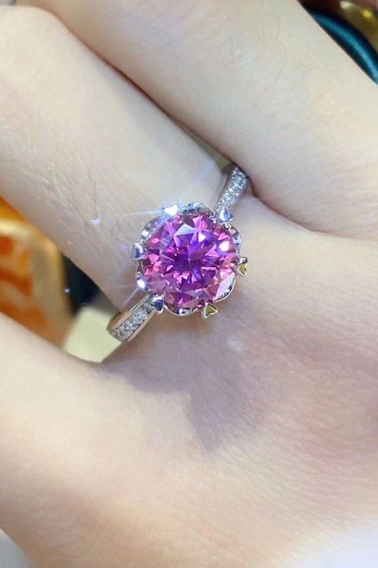 Shining For You 2 Carat Moissanite 925 Sterling Silver Ring - ShalayeFashion
