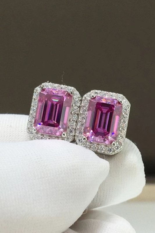 Shiny and Elegant 2 Carat Moissanite Stud Earrings - ShalayeFashion