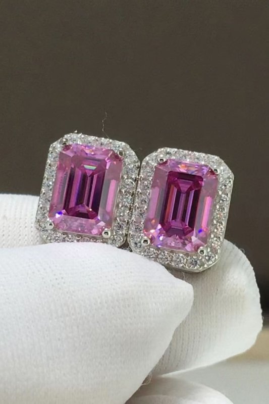 Shiny and Elegant 2 Carat Moissanite Stud Earrings - ShalayeFashion