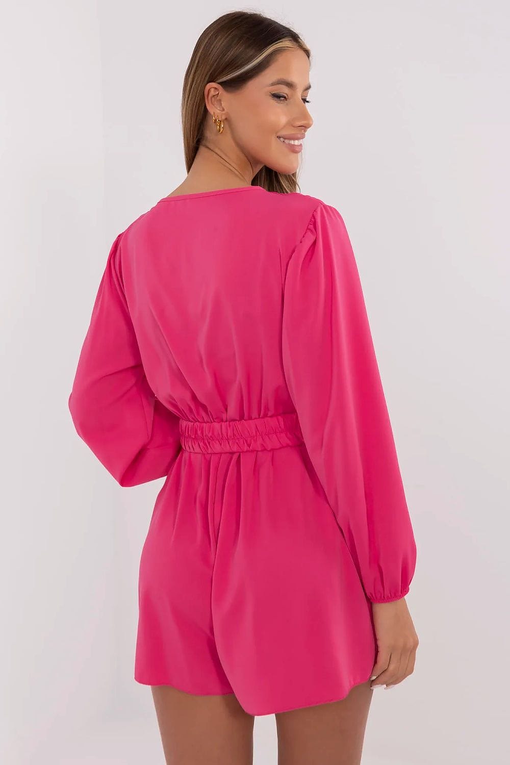 Short Jumpsuit Wrap Neckline Spanish Wide - ShalayeFashion