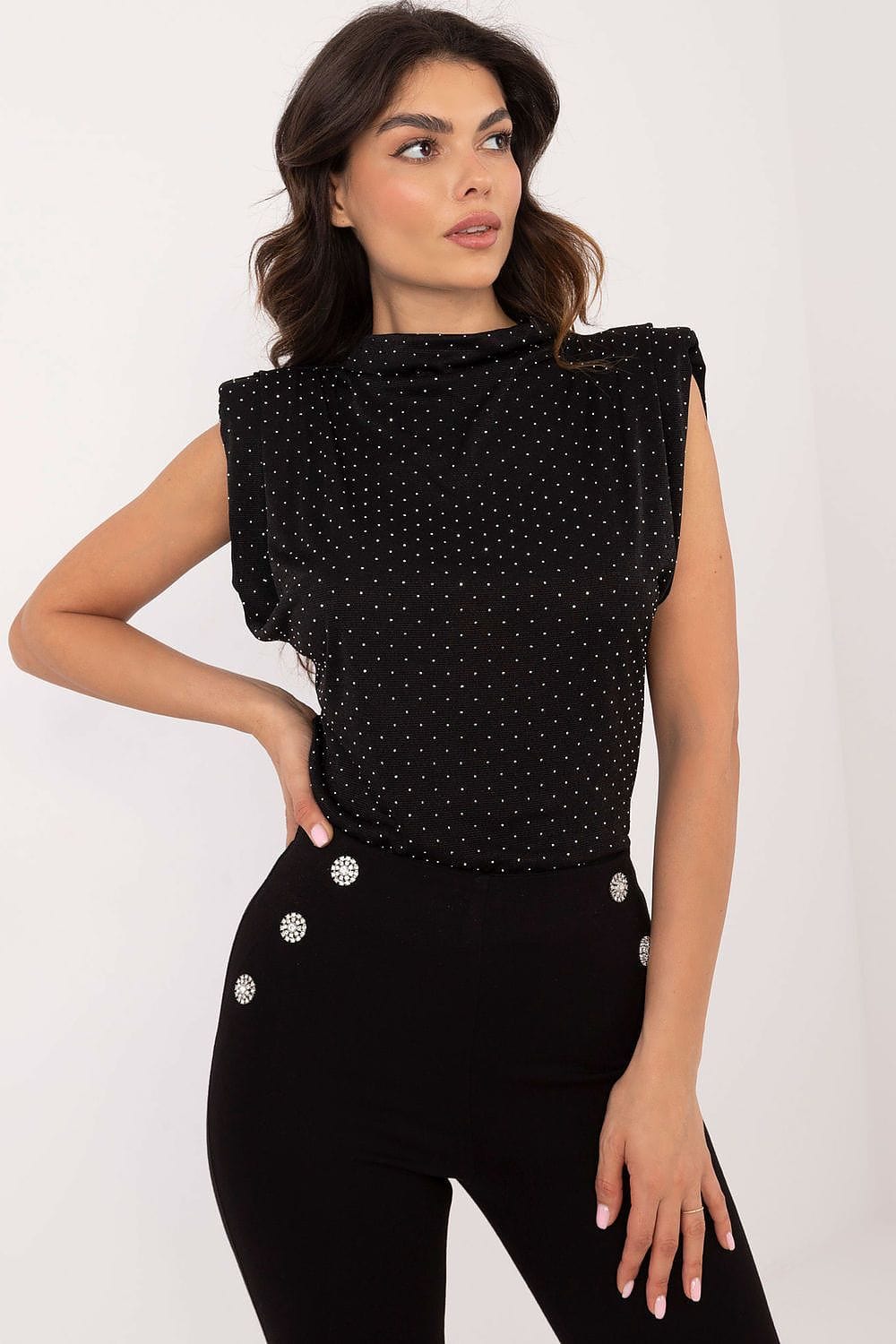 Sleeveless Elegant Blouse Shoulder Pads - ShalayeFashion