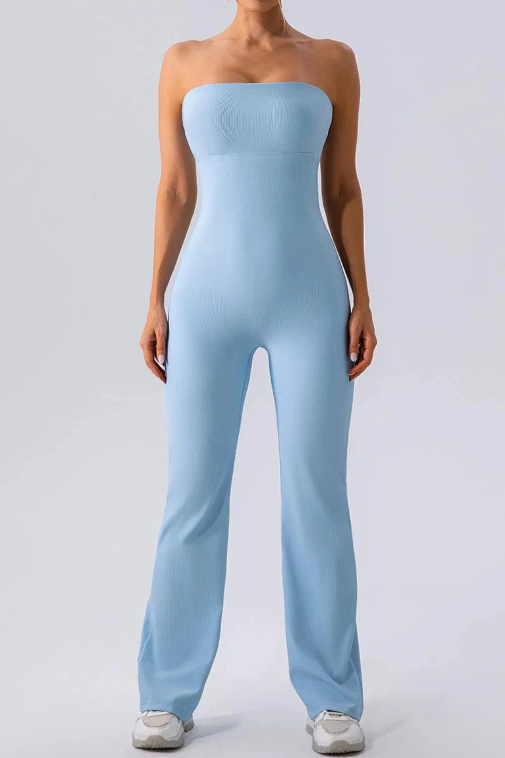 Sleeveless Straight Active Jumpsuit - ShalayeFashion