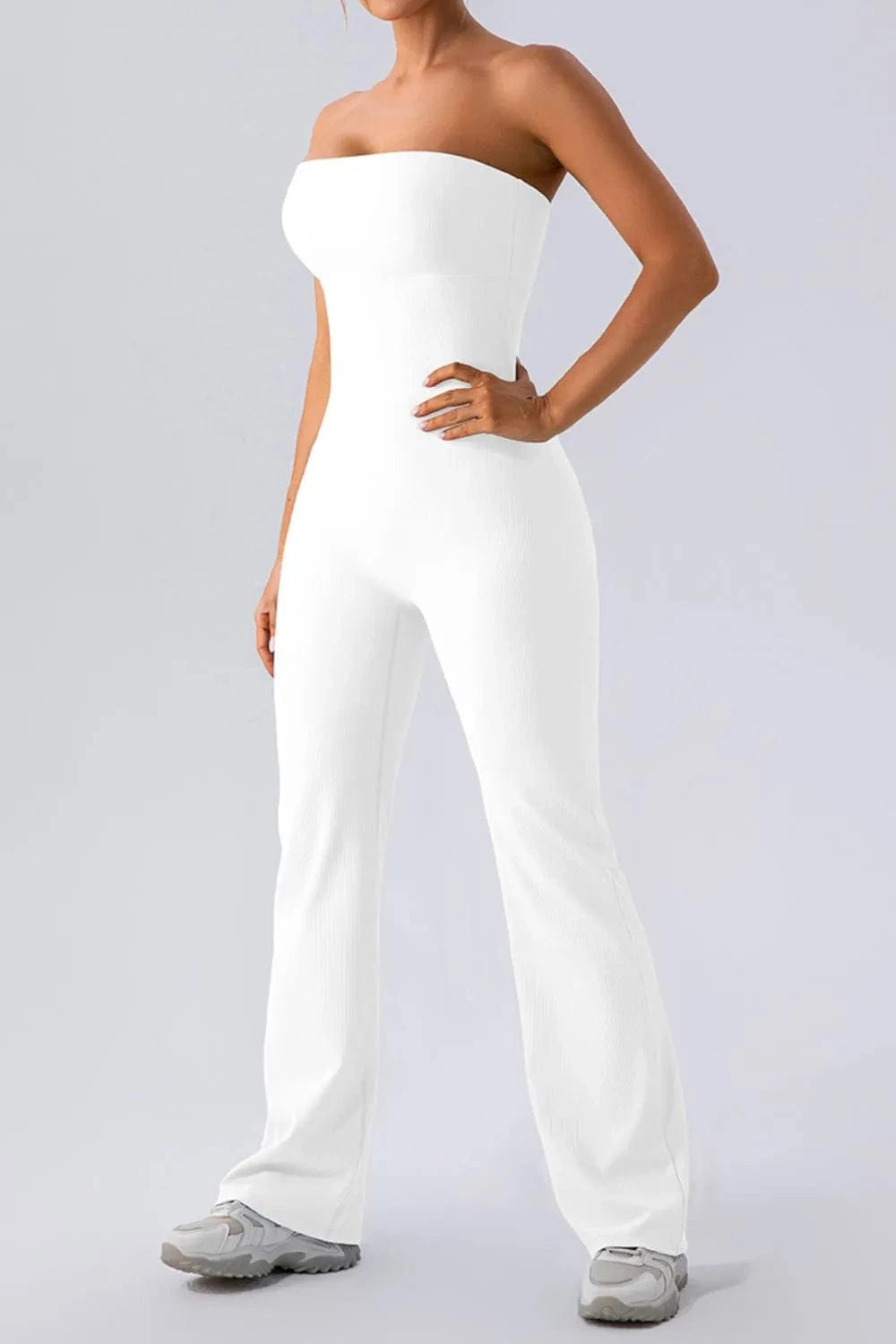 Sleeveless Straight Active Jumpsuit - ShalayeFashion