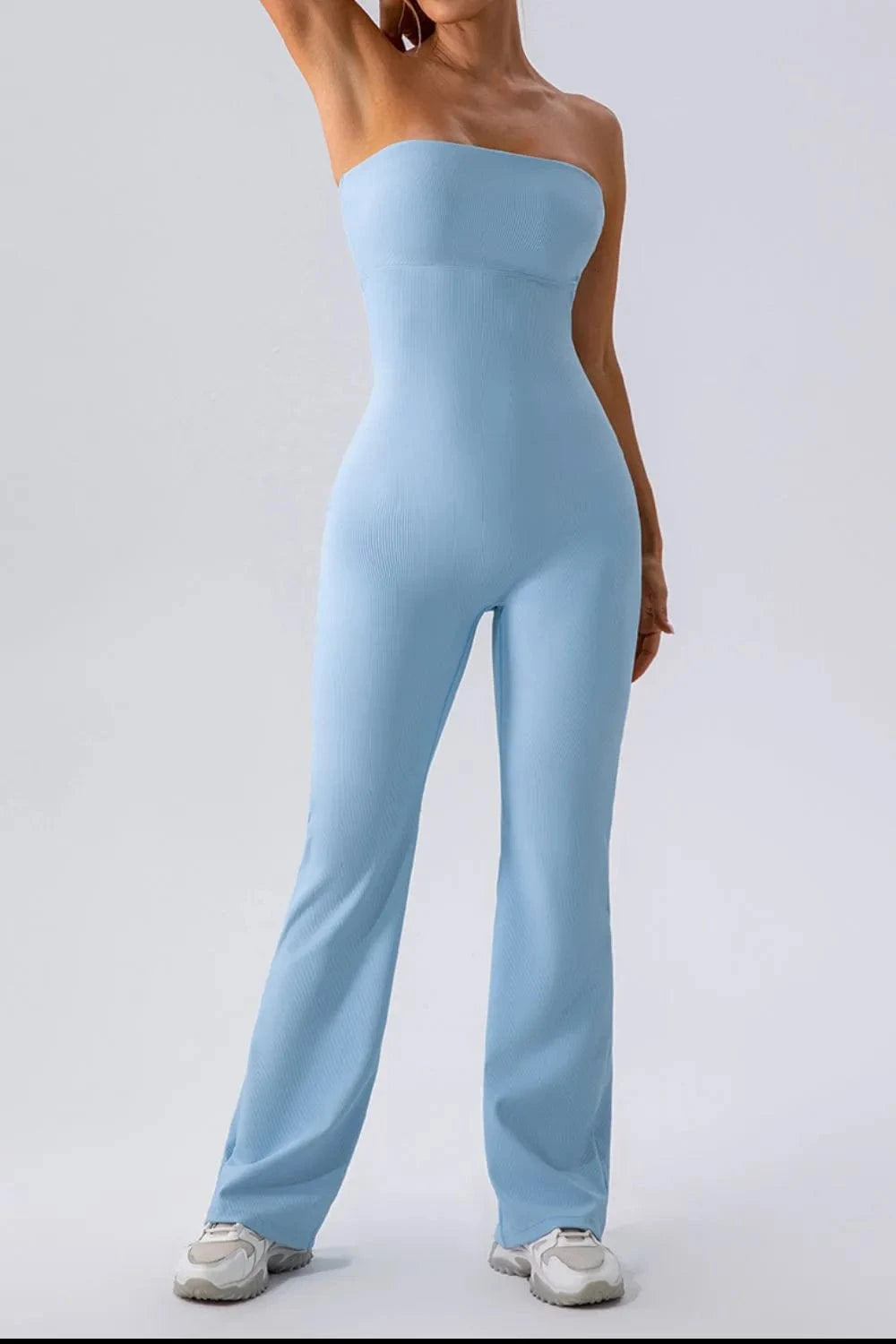 Sleeveless Straight Active Jumpsuit - ShalayeFashion