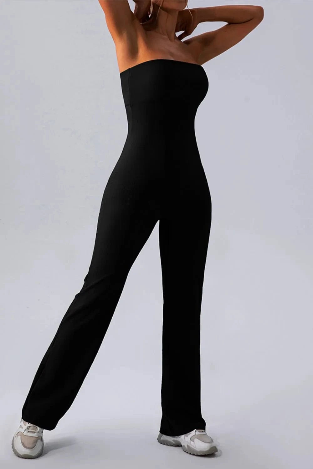 Sleeveless Straight Active Jumpsuit - ShalayeFashion