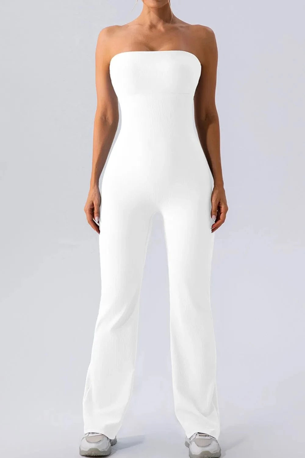 Sleeveless Straight Active Jumpsuit - ShalayeFashion