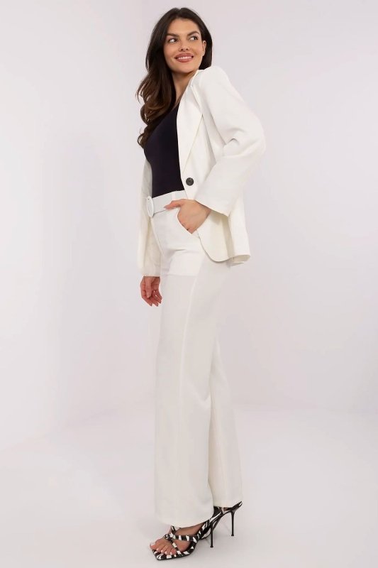 Smart Pants Flared Legs Button Zipper - ShalayeFashion