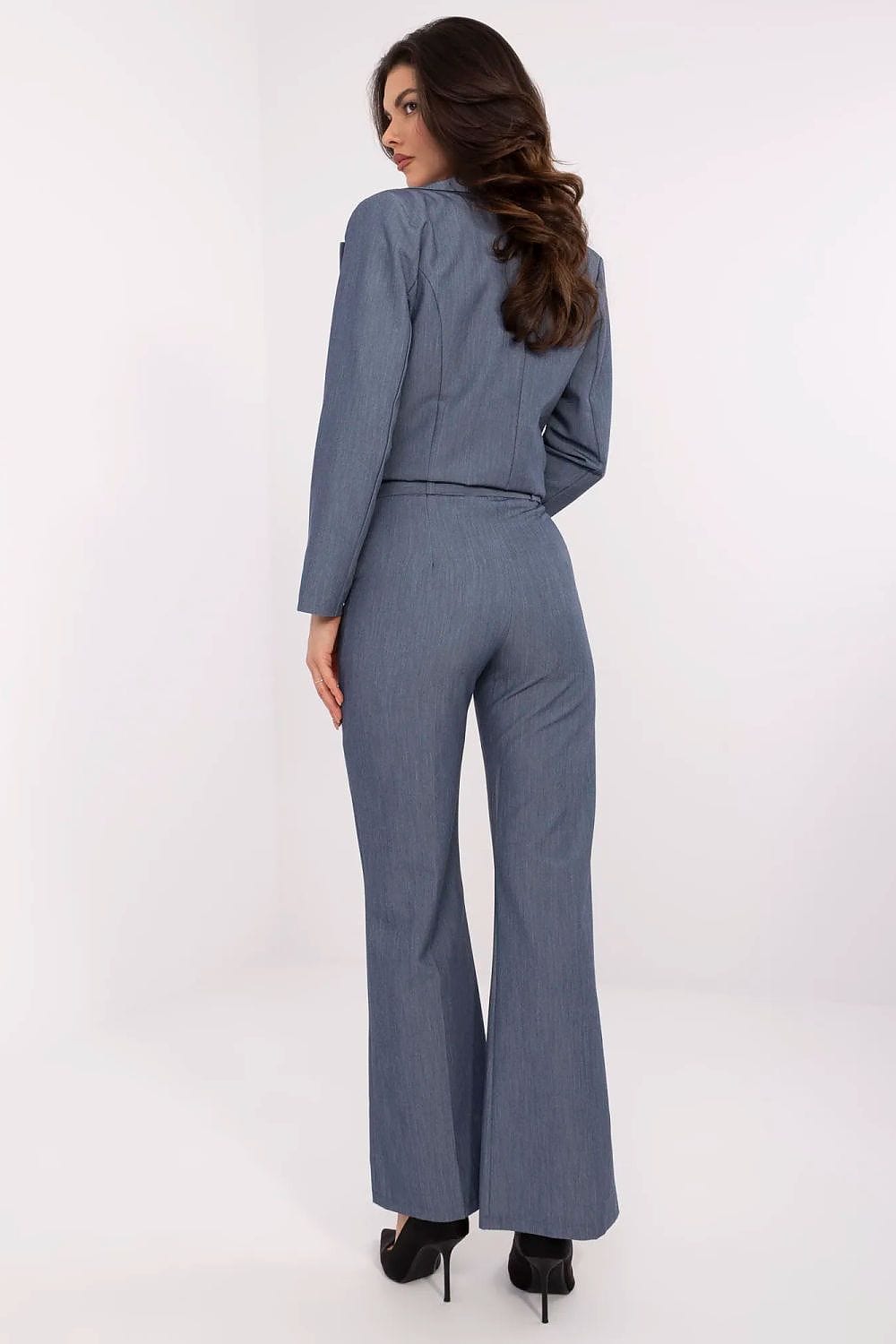 Smart Pants Flared Legs Button Zipper - ShalayeFashion