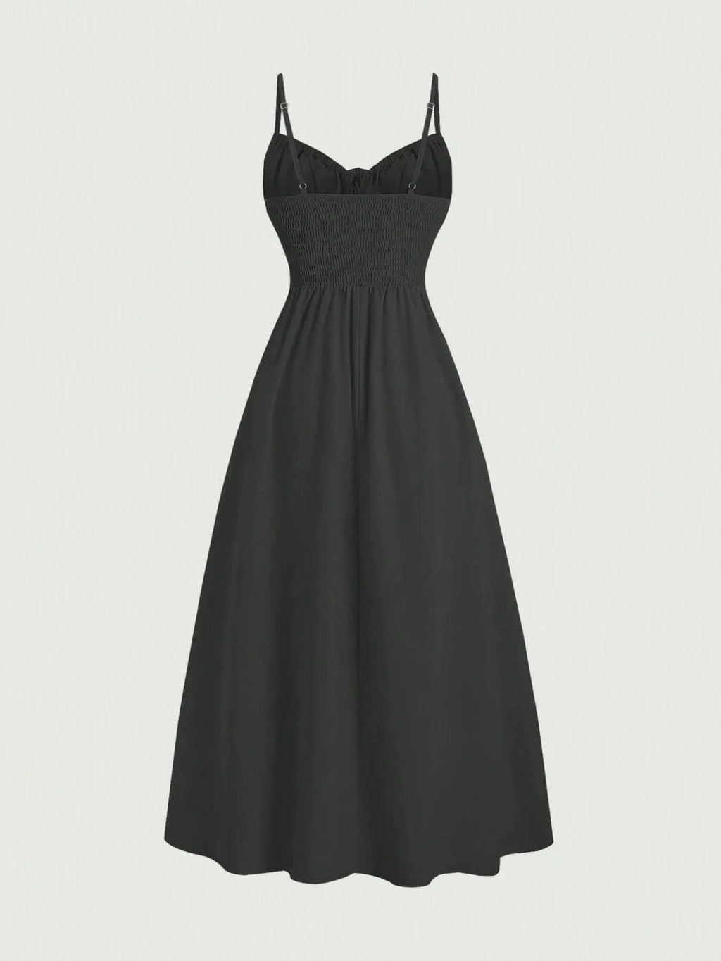 Smocked Tied Front Cami Dress - ShalayeFashion