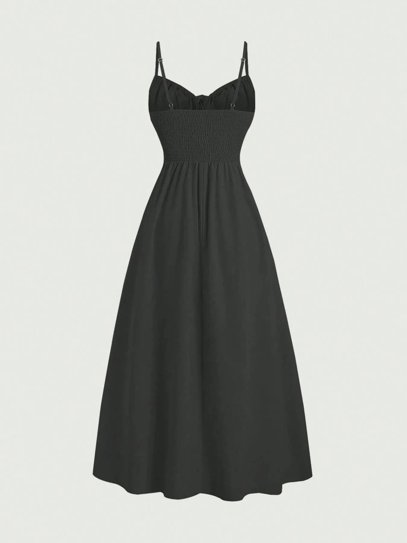 Smocked Tied Front Cami Dress - ShalayeFashion