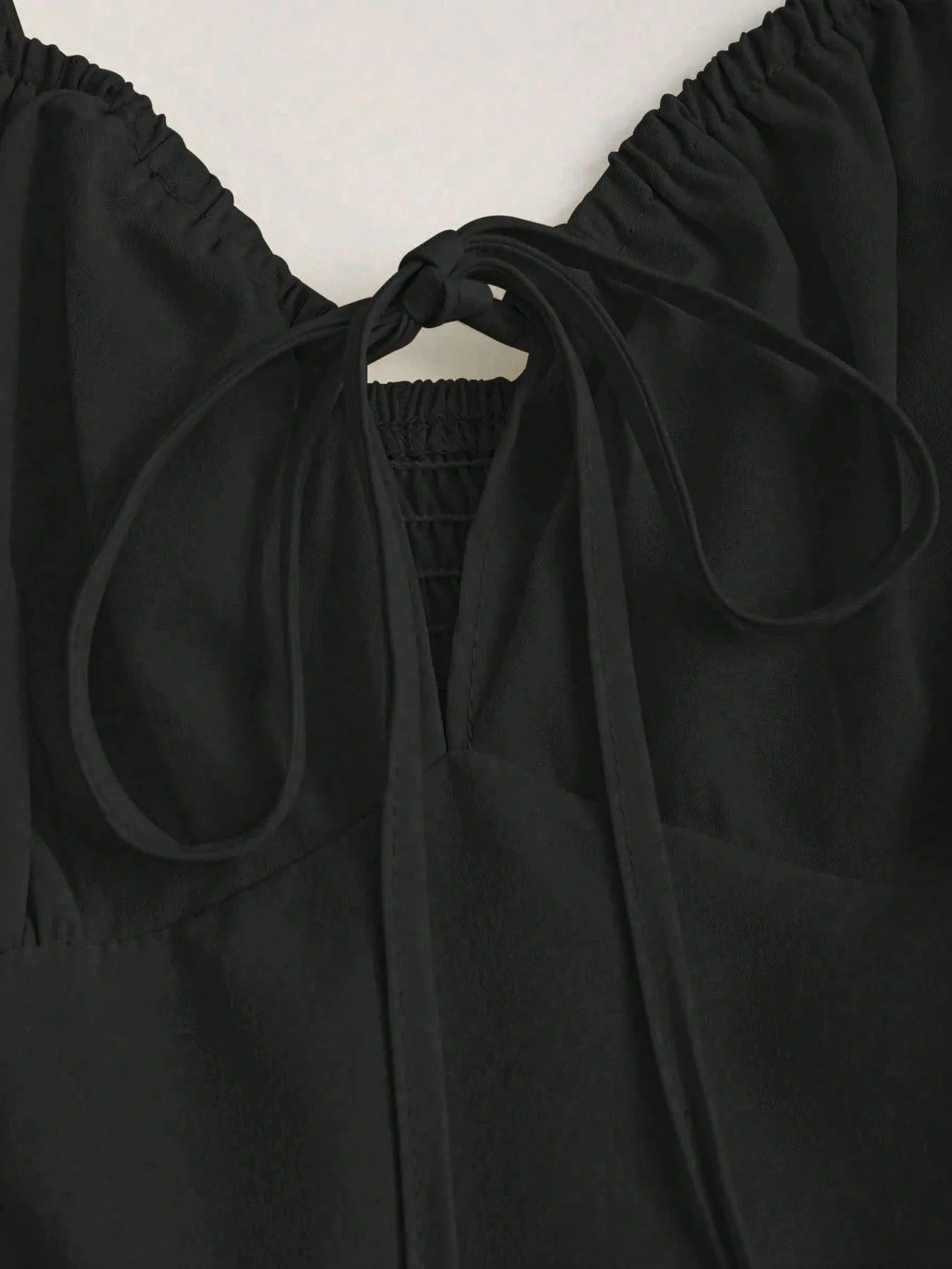 Smocked Tied Front Cami Dress - ShalayeFashion
