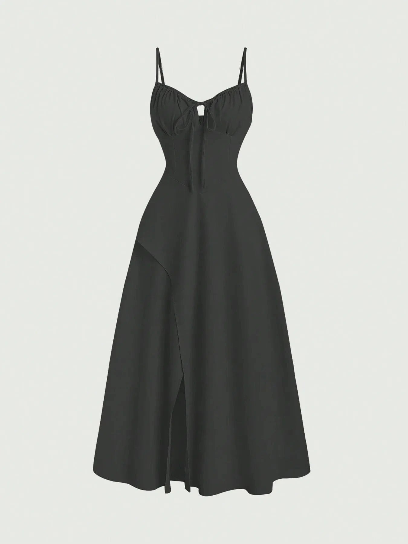 Smocked Tied Front Cami Dress - ShalayeFashion