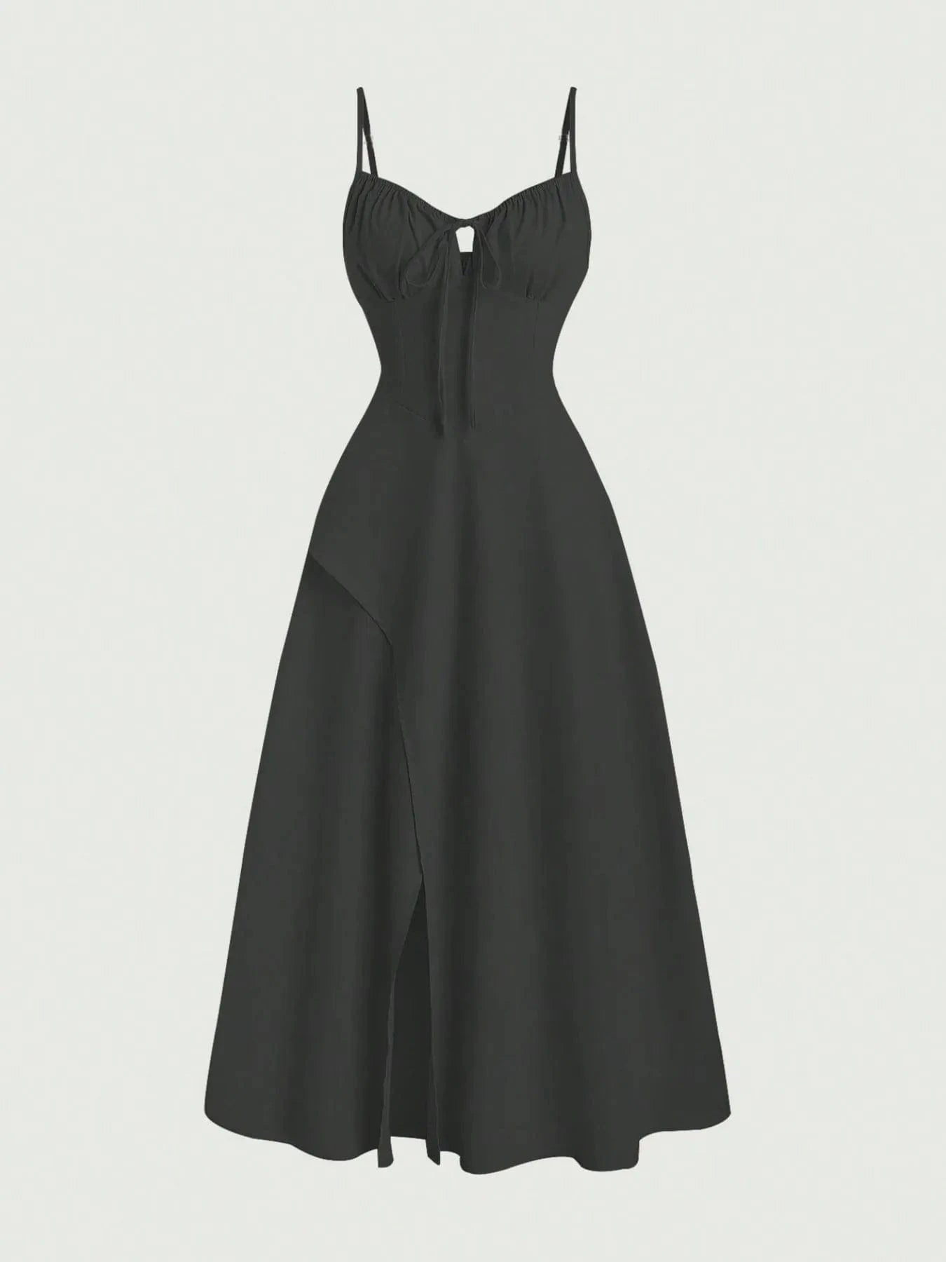 Smocked Tied Front Cami Dress - ShalayeFashion