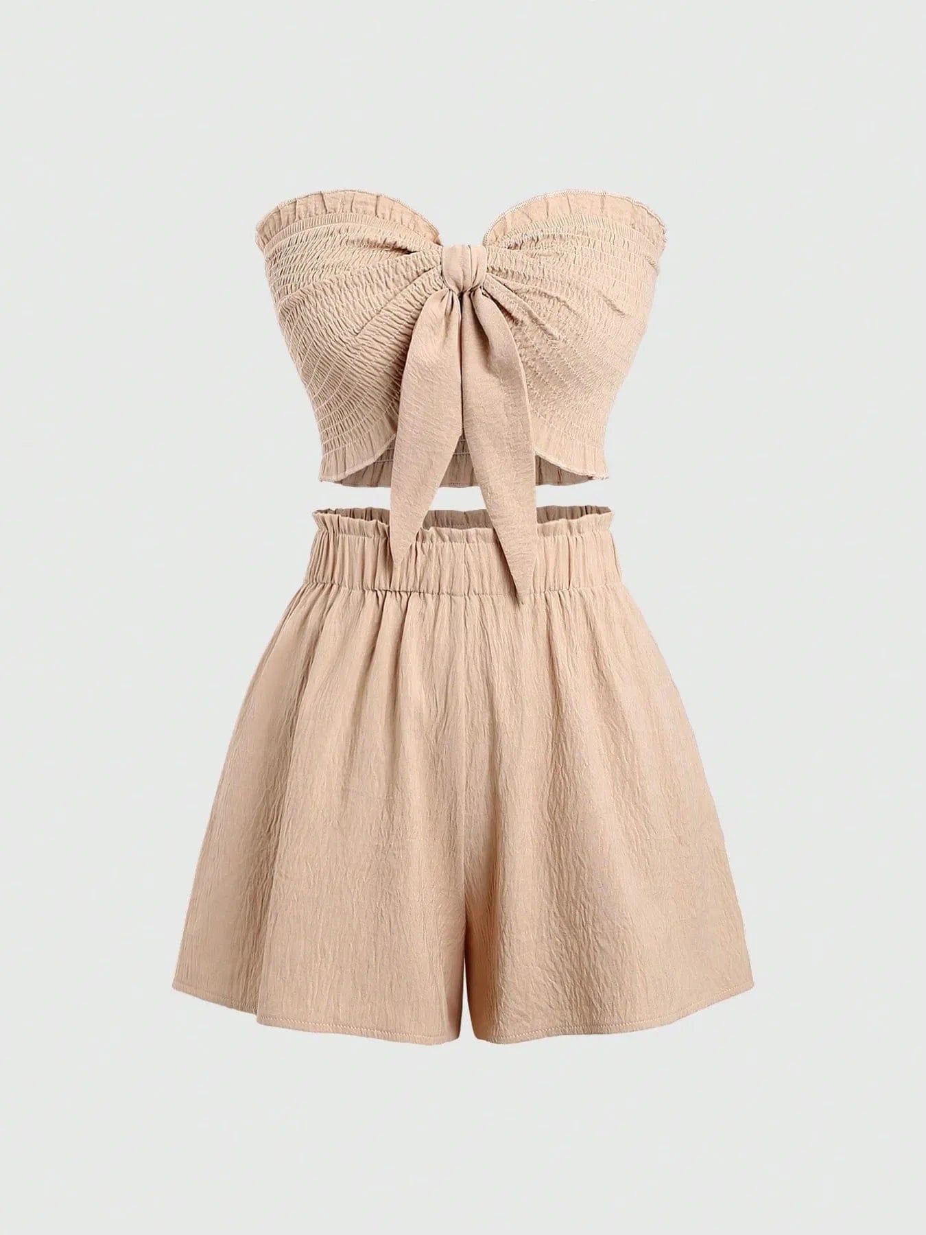 Smocked Top and Shorts Set - ShalayeFashion