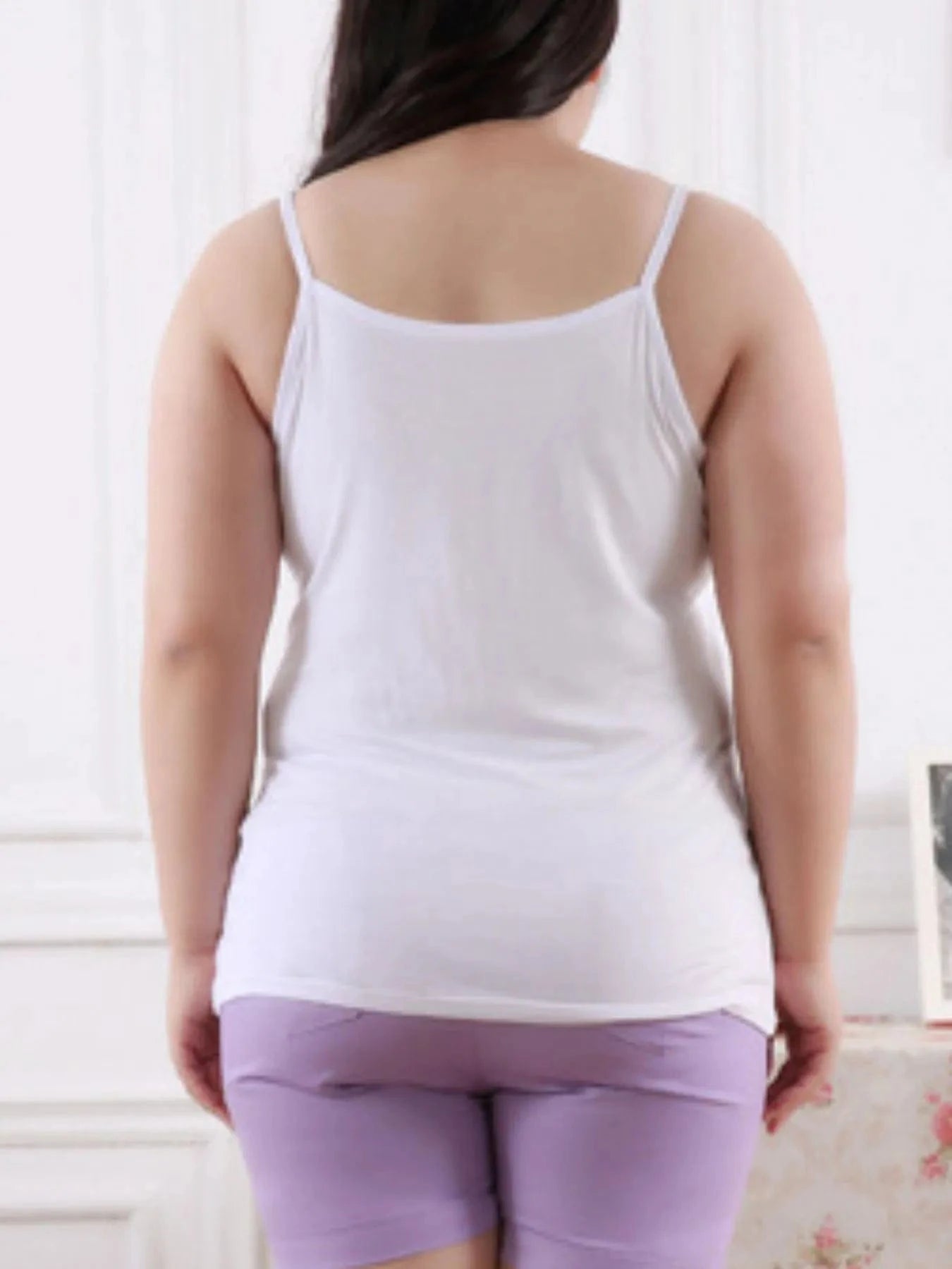 Solid Color Scoop Neck Tank Top - ShalayeFashion