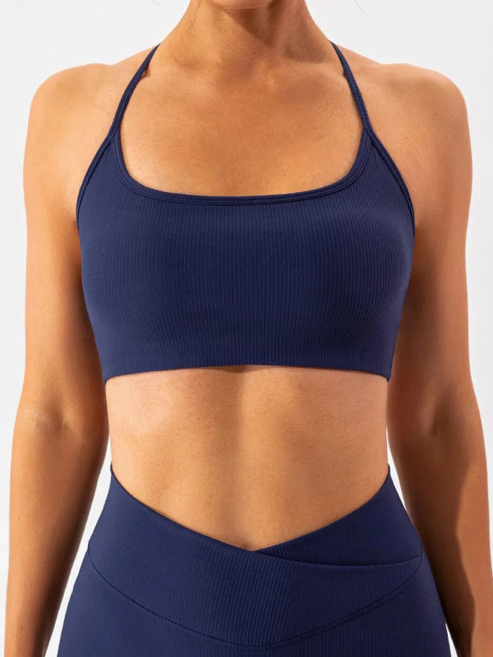 Spaghetti Strap Active Bra - ShalayeFashion