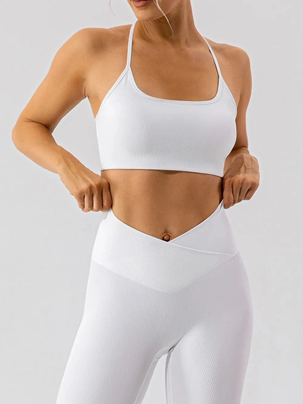 Spaghetti Strap Active Bra - ShalayeFashion