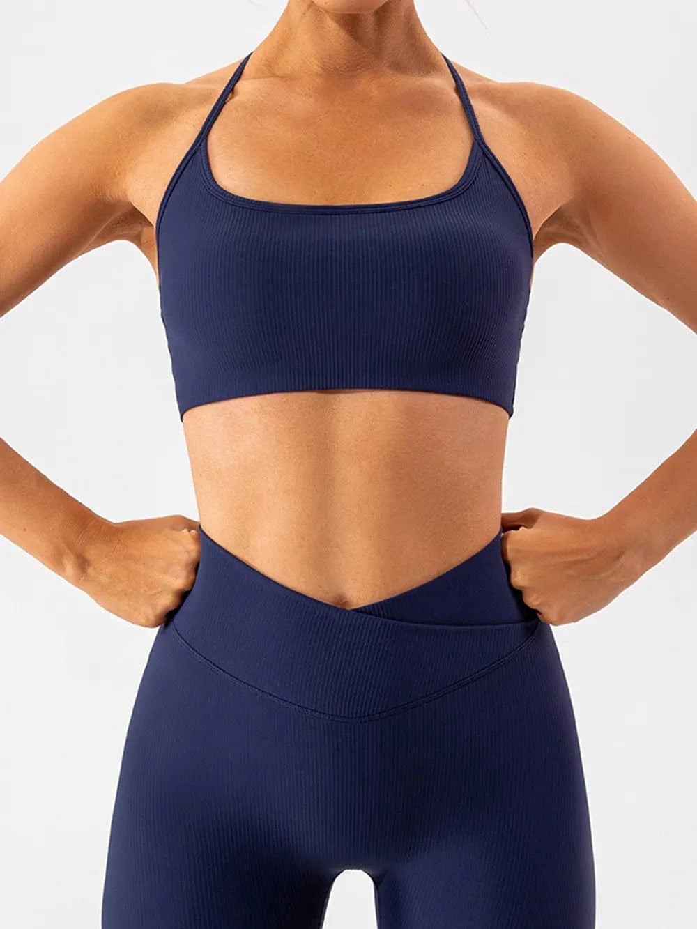 Spaghetti Strap Active Bra - ShalayeFashion