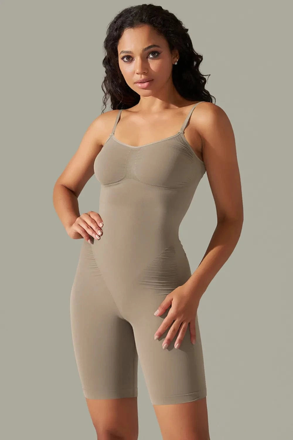 Spaghetti Strap Active Romper - ShalayeFashion