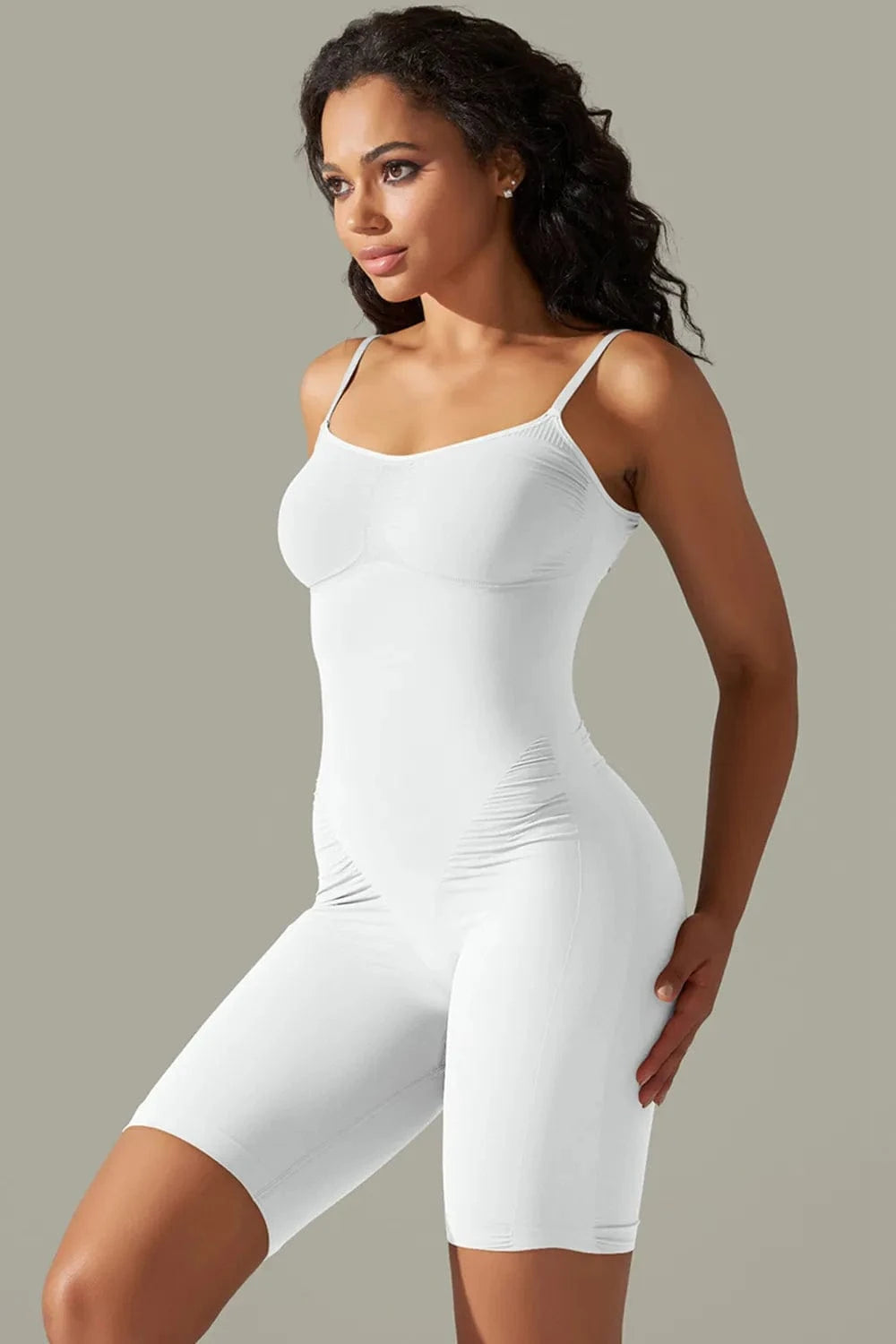 Spaghetti Strap Active Romper - ShalayeFashion