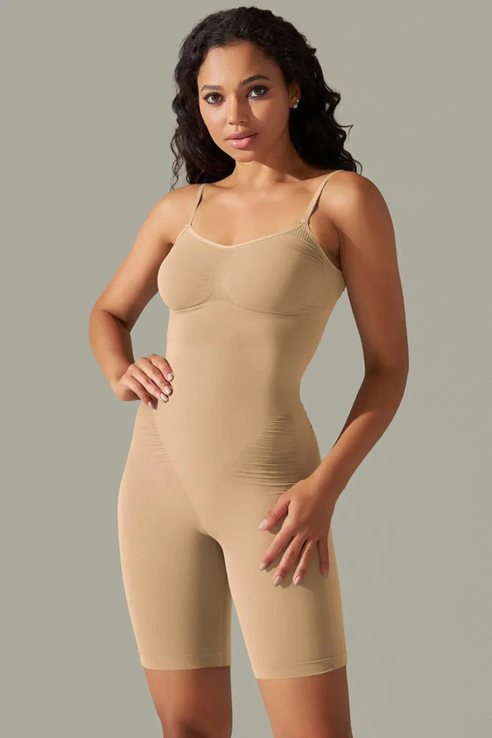 Spaghetti Strap Active Romper - ShalayeFashion