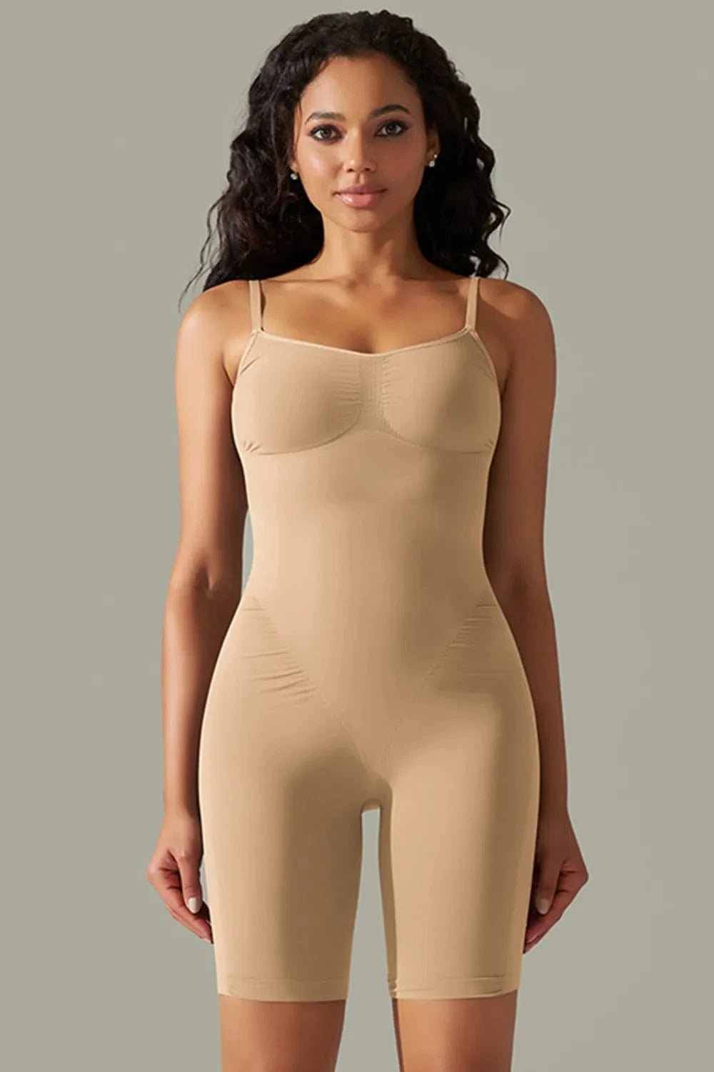 Spaghetti Strap Active Romper - ShalayeFashion