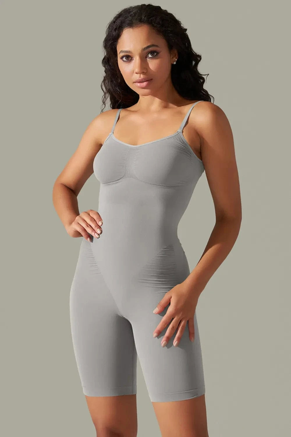 Spaghetti Strap Active Romper - ShalayeFashion