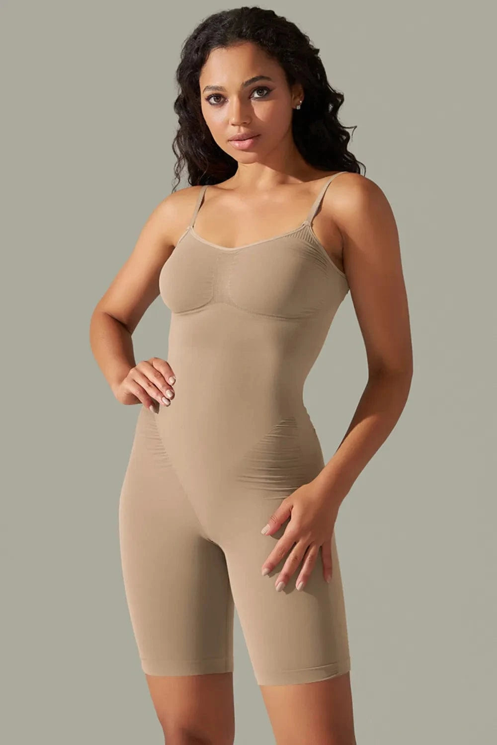 Spaghetti Strap Active Romper - ShalayeFashion