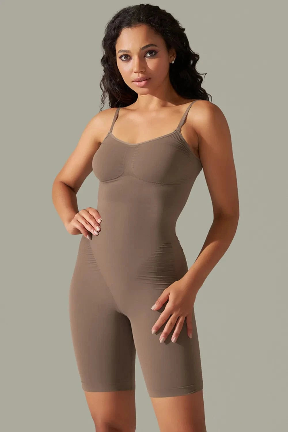 Spaghetti Strap Active Romper - ShalayeFashion