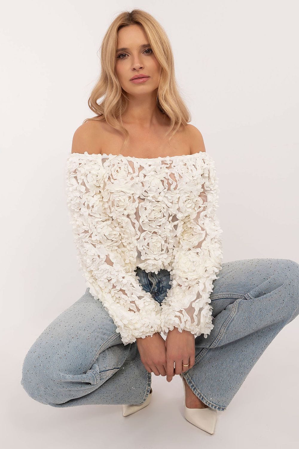 Spanish Style Blouse Off Shoulder Short - ShalayeFashion