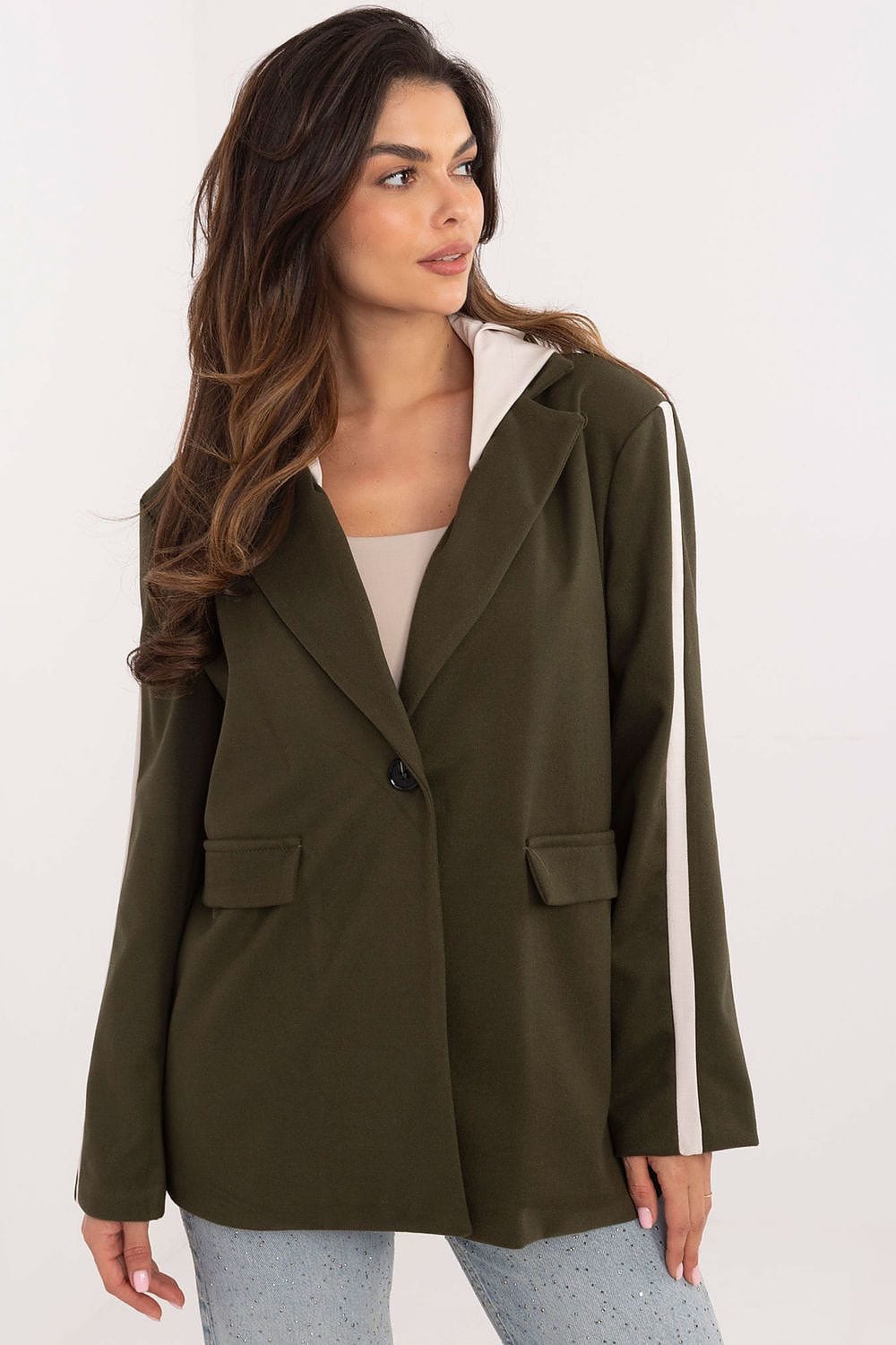Sports Jacket Hood Detachable Contrasting - ShalayeFashion