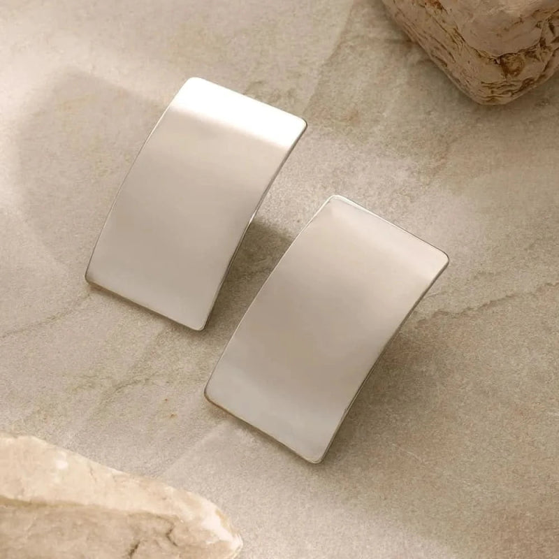 Stainless Steel Rectangle Earring - ShalayeFashion
